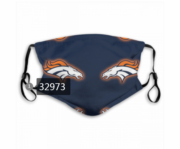 New 2021 NFL Denver Broncos 133 Dust mask with filter->nfl dust mask->Sports Accessory